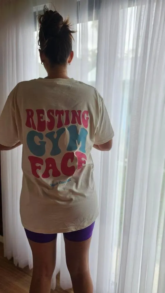 The Resting Gym Face Oversized Tee — For the Gym Enthusiast.