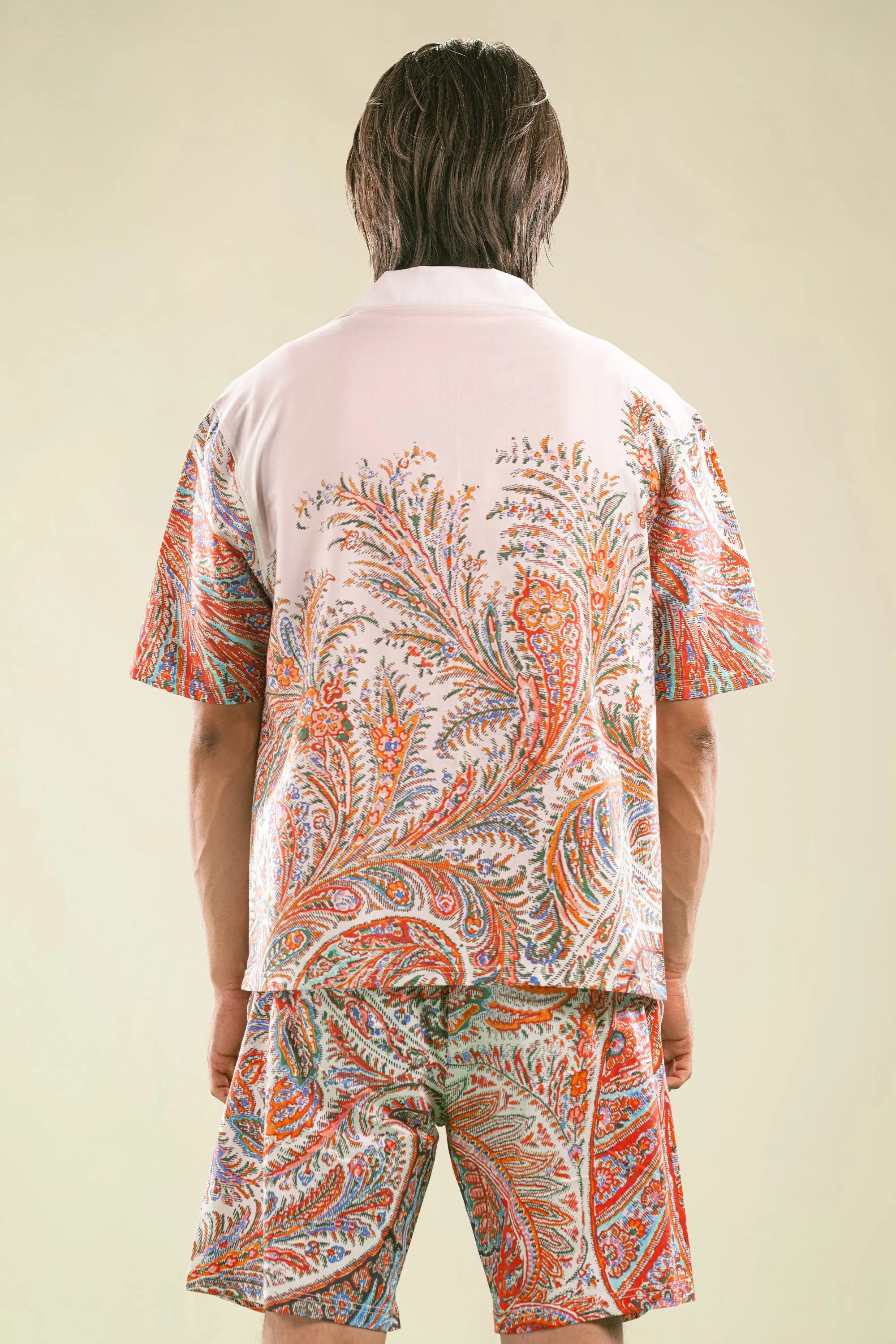Tropical Printed Cotton Twin Set
