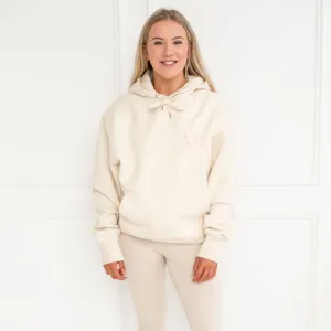 Two side Luxe Oversized Initial Signature Hoodie - Unisex