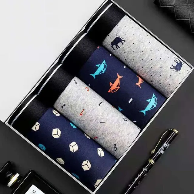 Underwear Men Cotton Boxer Homme Brand Underpants Male Panties Shorts U Convex Pouch