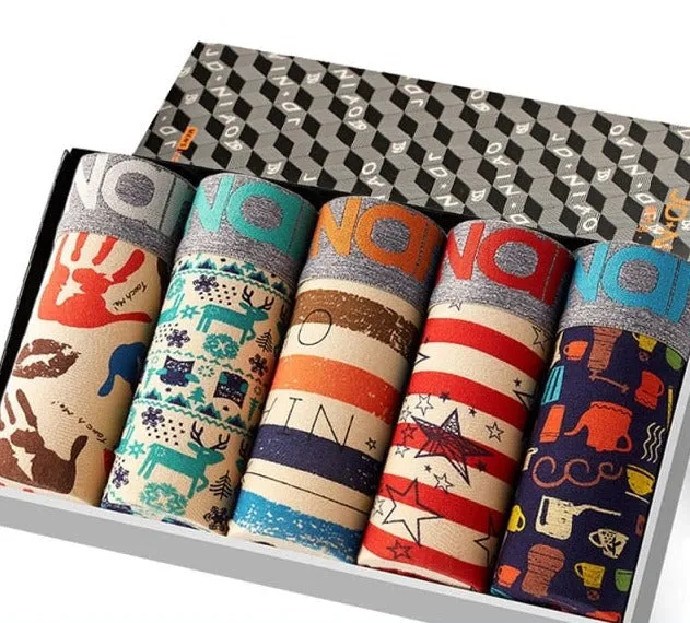 Underwear Men Cotton Boxer Homme Brand Underpants Male Panties Shorts U Convex Pouch