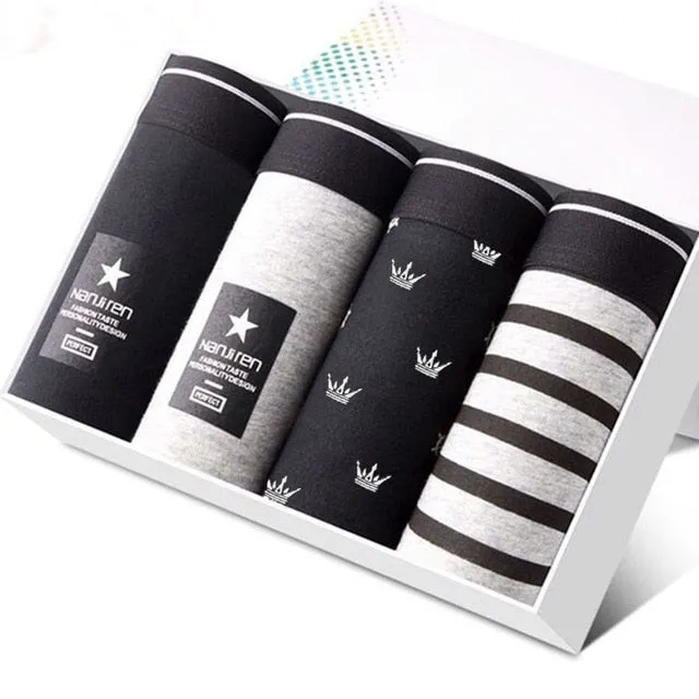 Underwear Men Cotton Boxer Homme Brand Underpants Male Panties Shorts U Convex Pouch