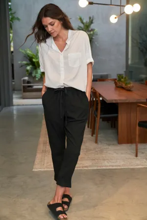 UPCYCLED - Relaxed Cotton Black Jogger Pant - Sale
