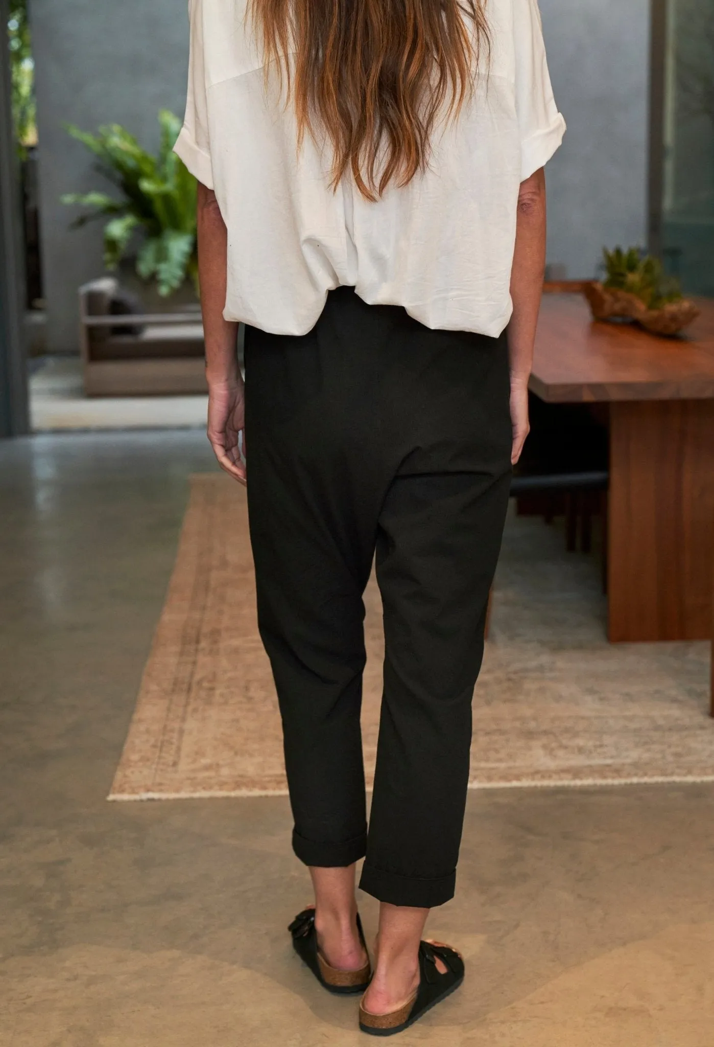 UPCYCLED - Relaxed Cotton Black Jogger Pant - Sale