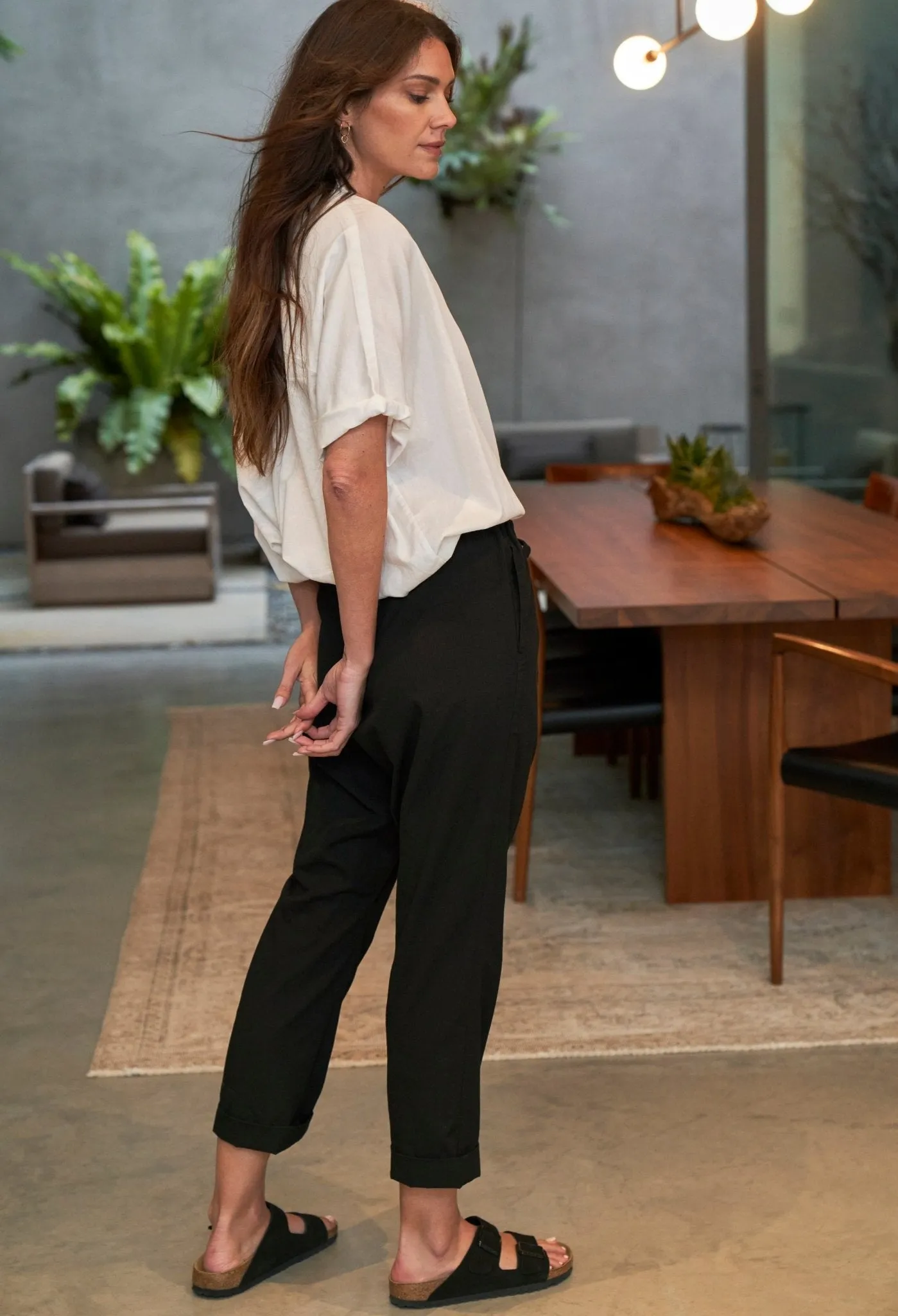 UPCYCLED - Relaxed Cotton Black Jogger Pant - Sale