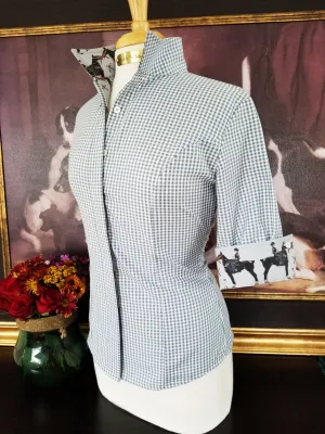 VALENTINE ON GREY GINGHAM