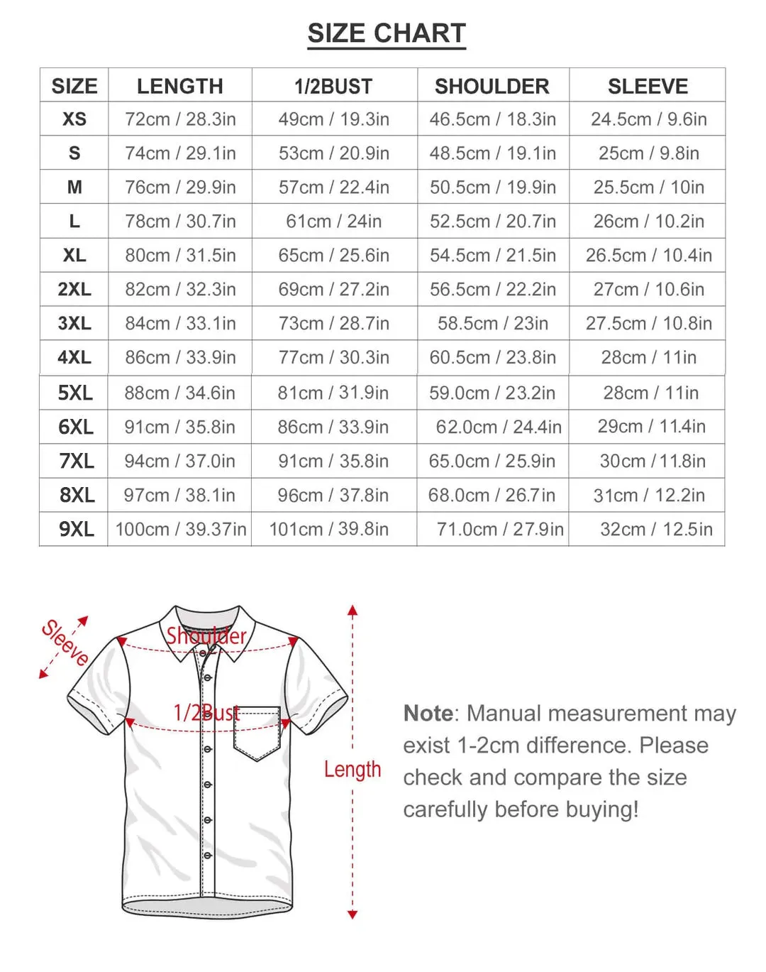 Valentine's Day Heart Print Men's Button Pocket Short Sleeve Shirt