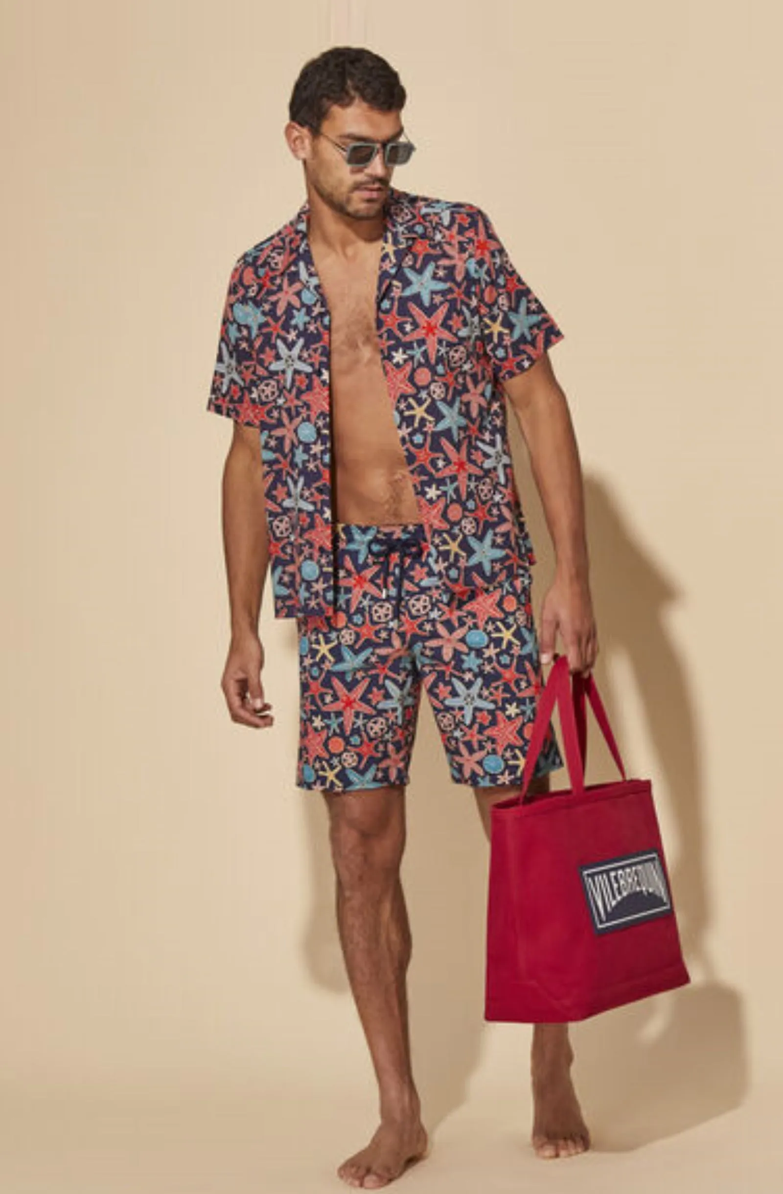VILEBREQUIN Men Long Swim Shorts Holistarfish