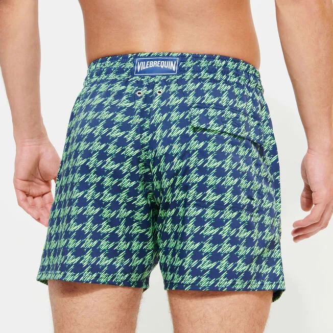 VILEBREQUIN Men Stretch Swim Shorts Fish Foot