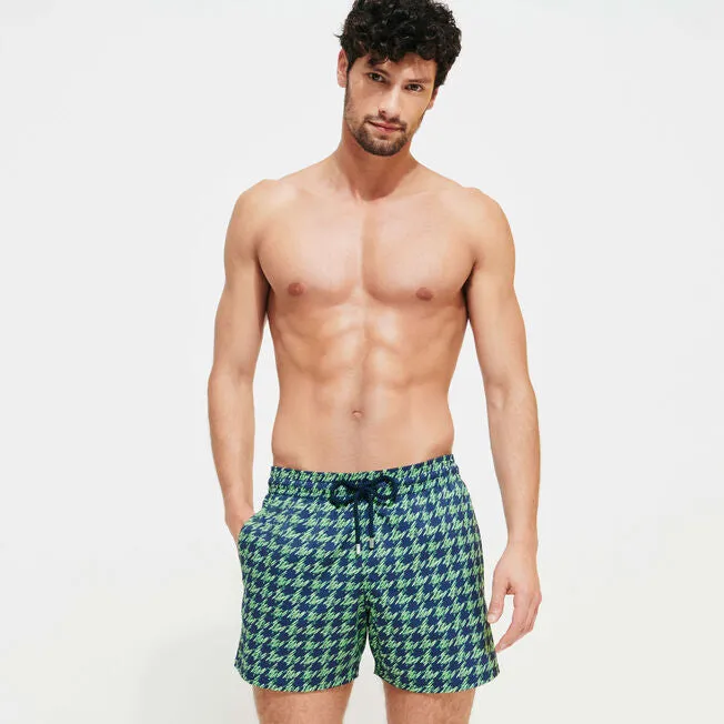 VILEBREQUIN Men Stretch Swim Shorts Fish Foot