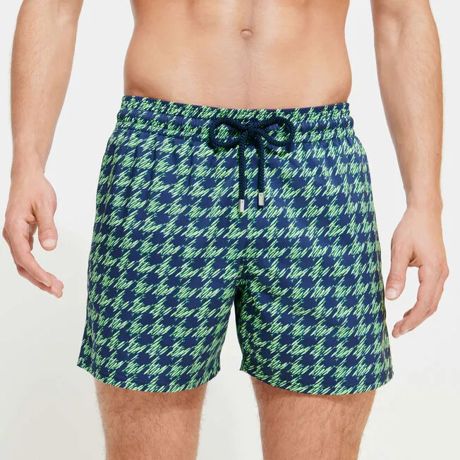 VILEBREQUIN Men Stretch Swim Shorts Fish Foot