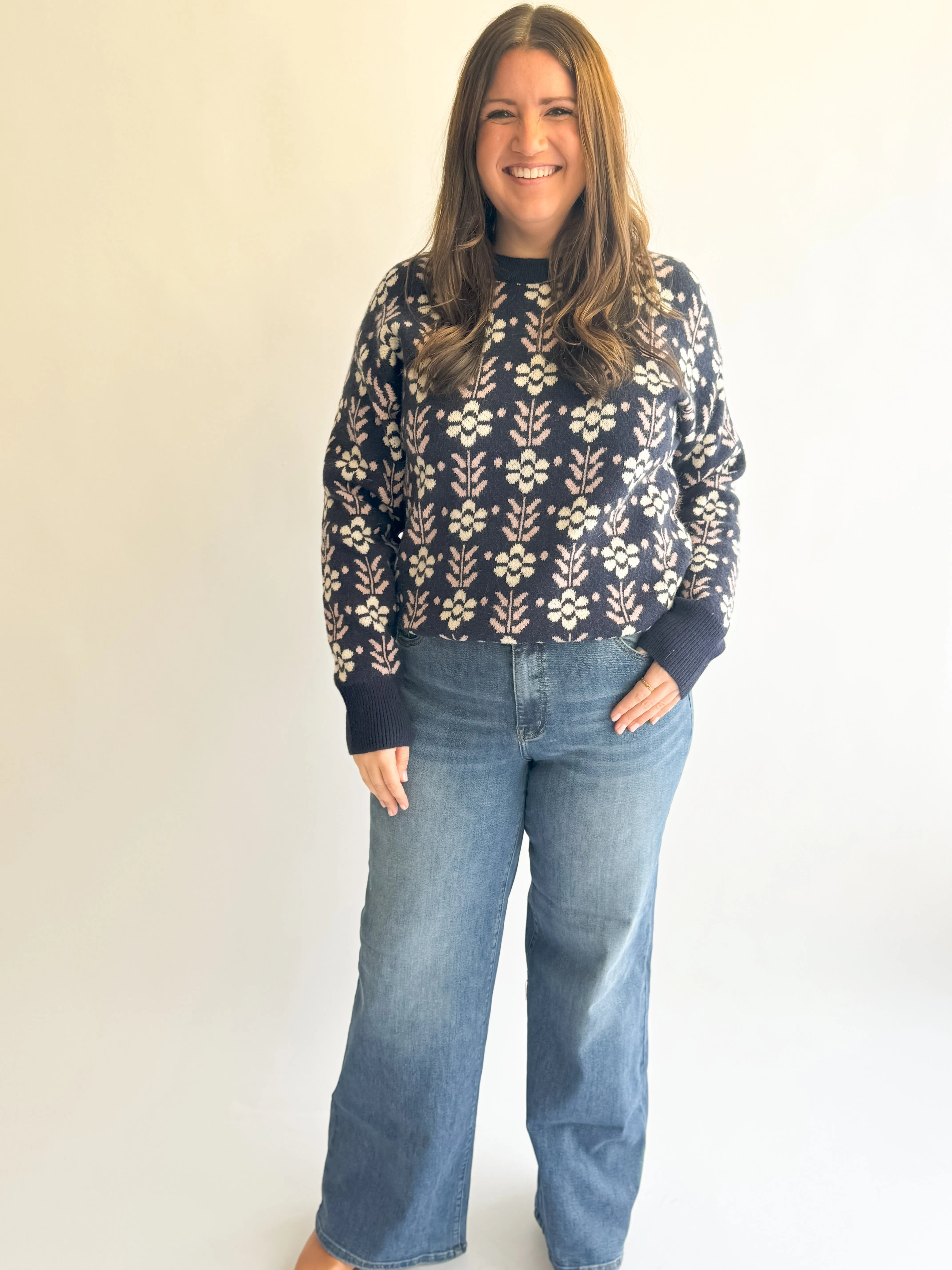Vintage Flower Sweater