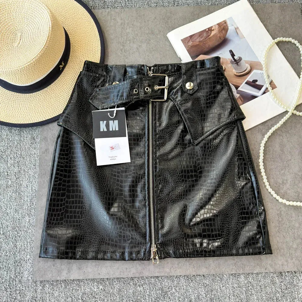 Vintage Leather Skirt
