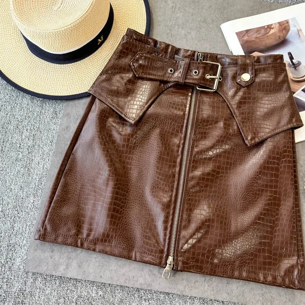 Vintage Leather Skirt