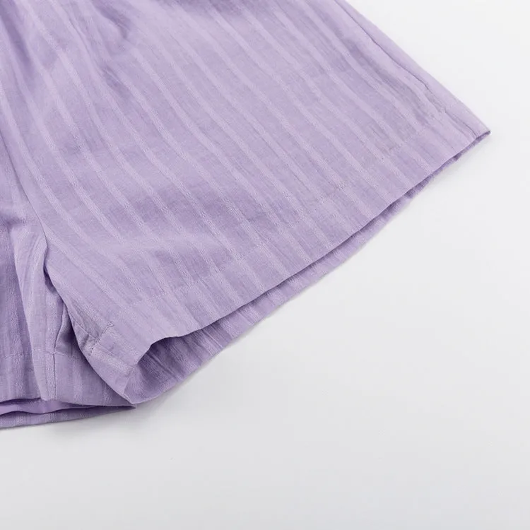 Viola - Breezy Button-Up and Shorts Set