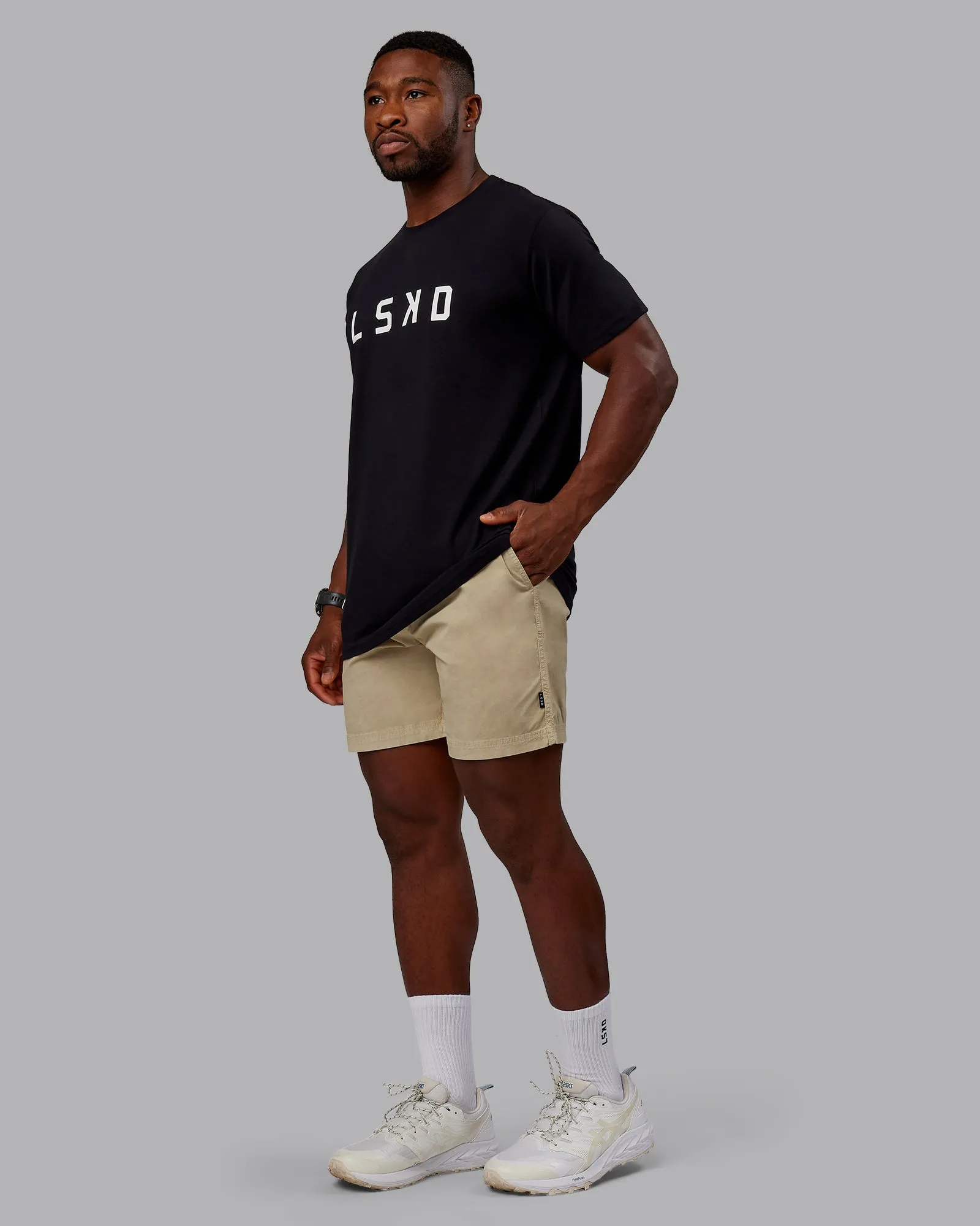 Washed Daily 7" Shorts - Pale Khaki
