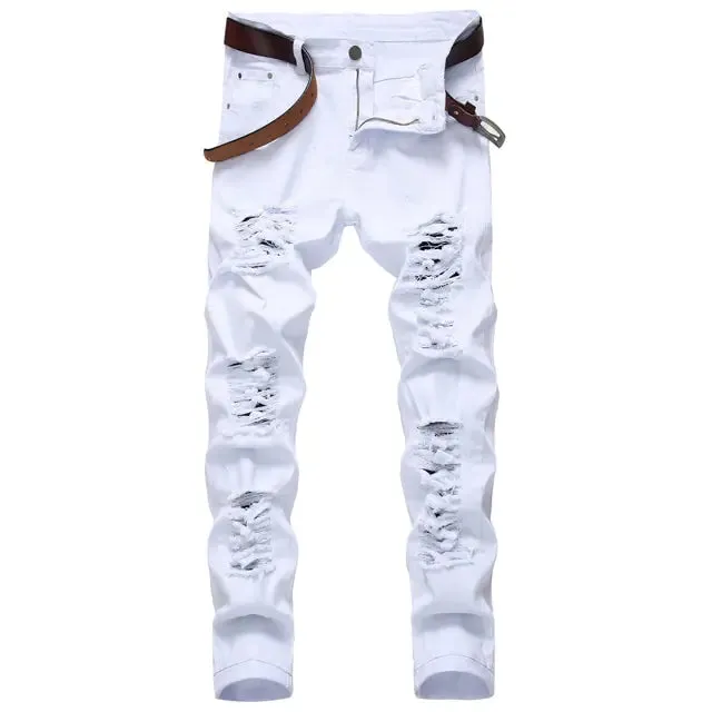 White Ripped Jeans