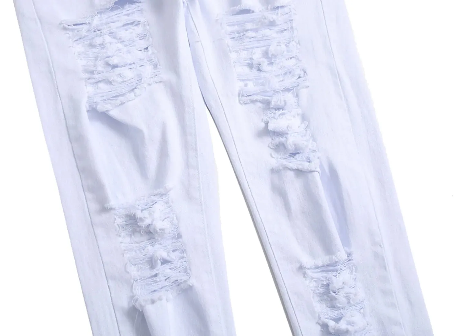 White Ripped Jeans