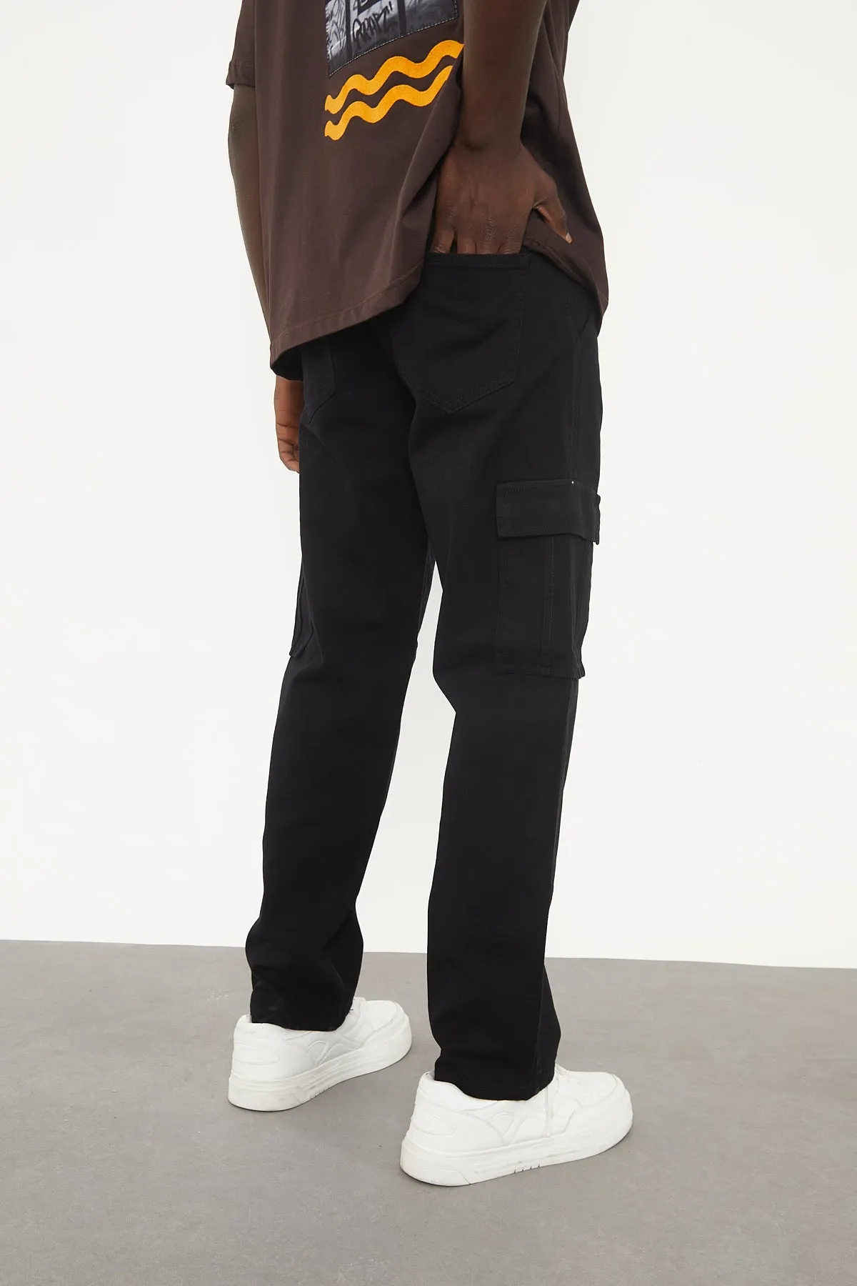 Wolfe Denim Baggy - Black Pockets