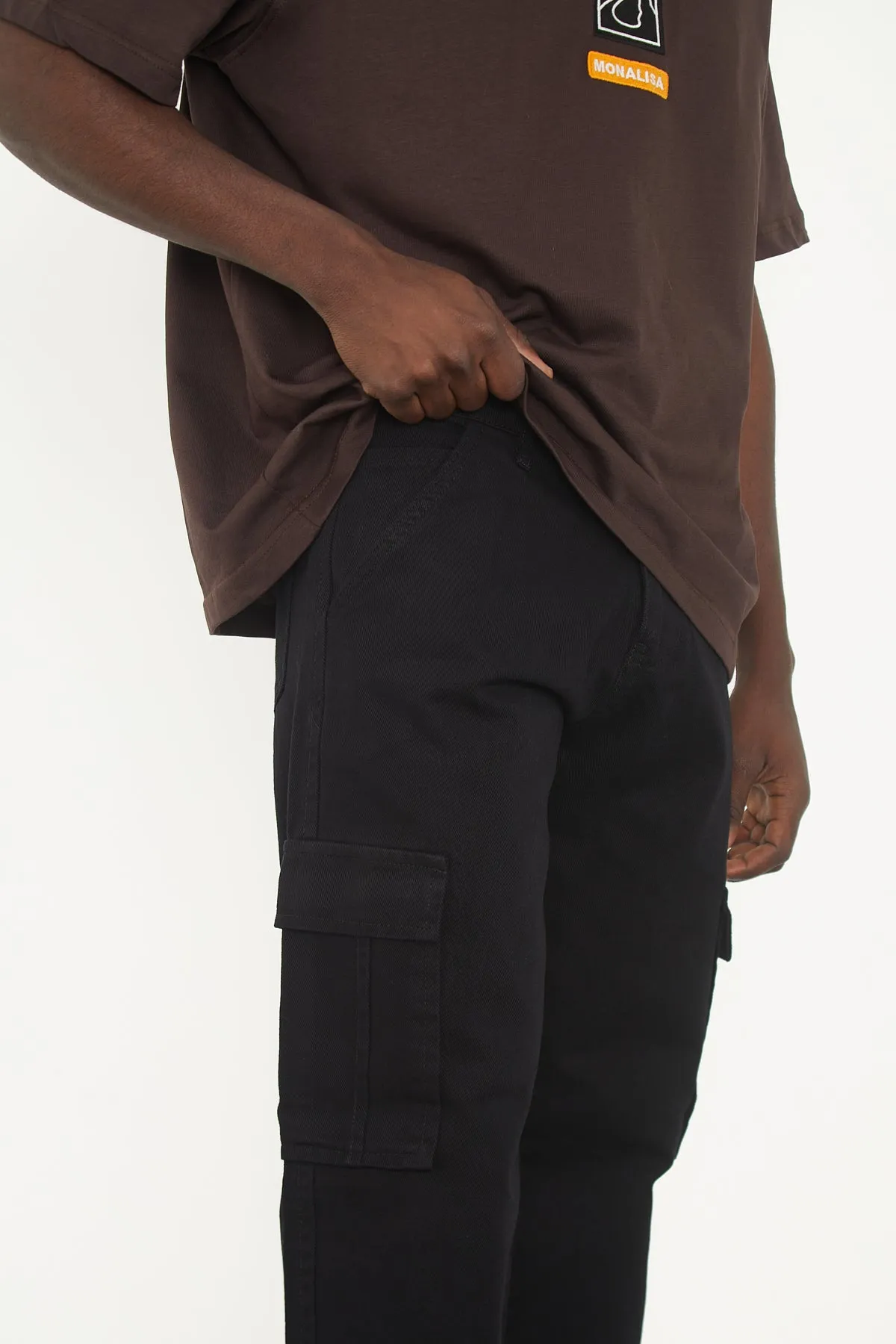 Wolfe Denim Baggy - Black Pockets