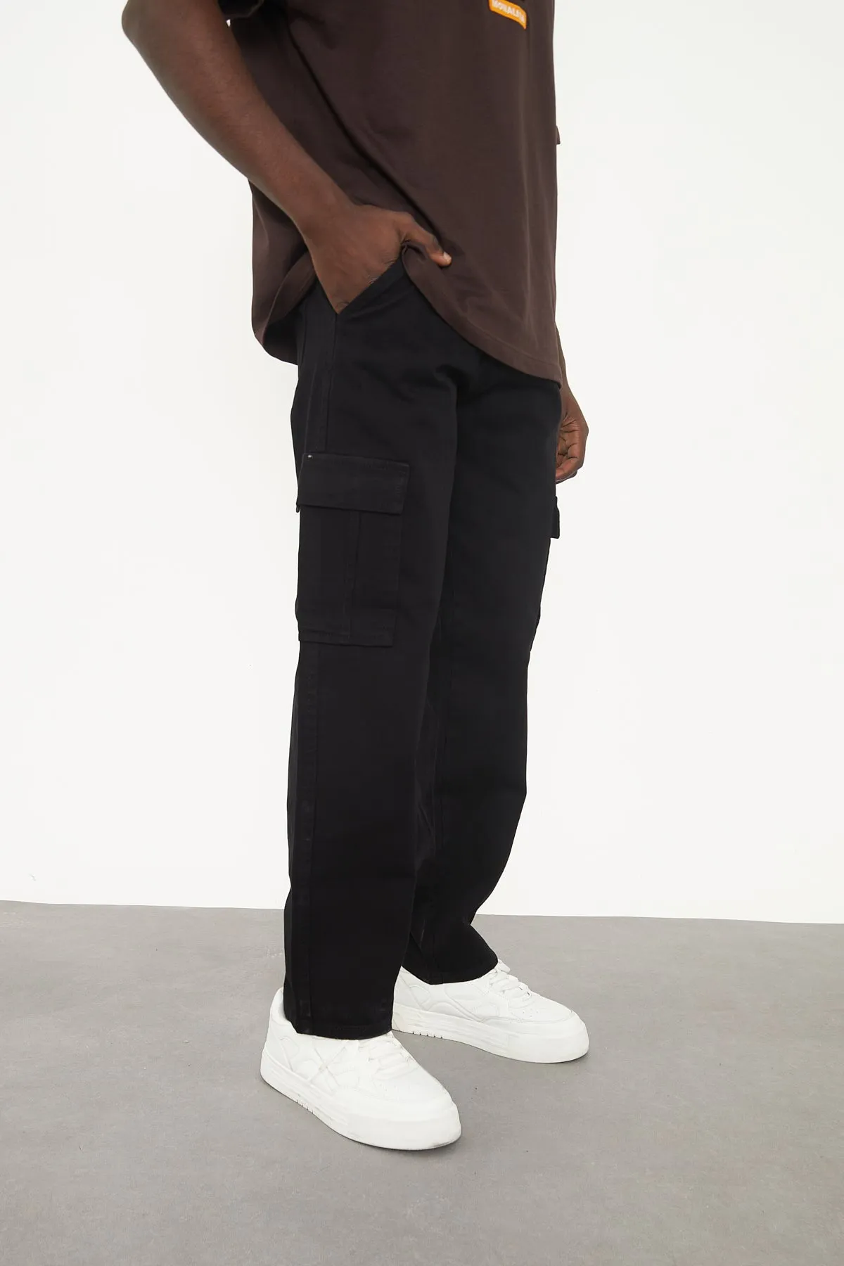 Wolfe Denim Baggy - Black Pockets