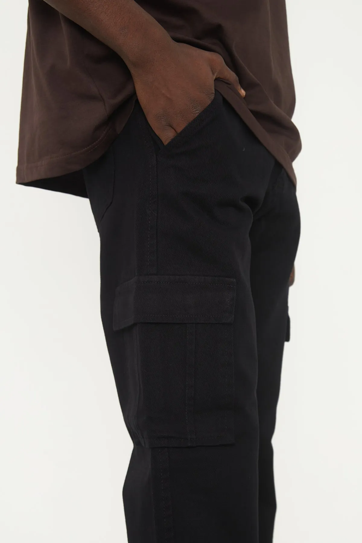 Wolfe Denim Baggy - Black Pockets