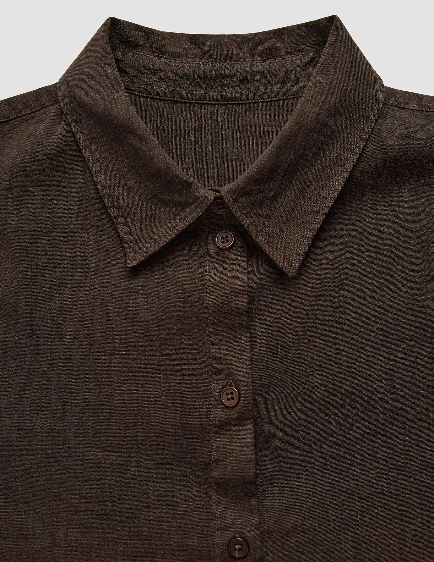 Women's Linen Shirt Espresso