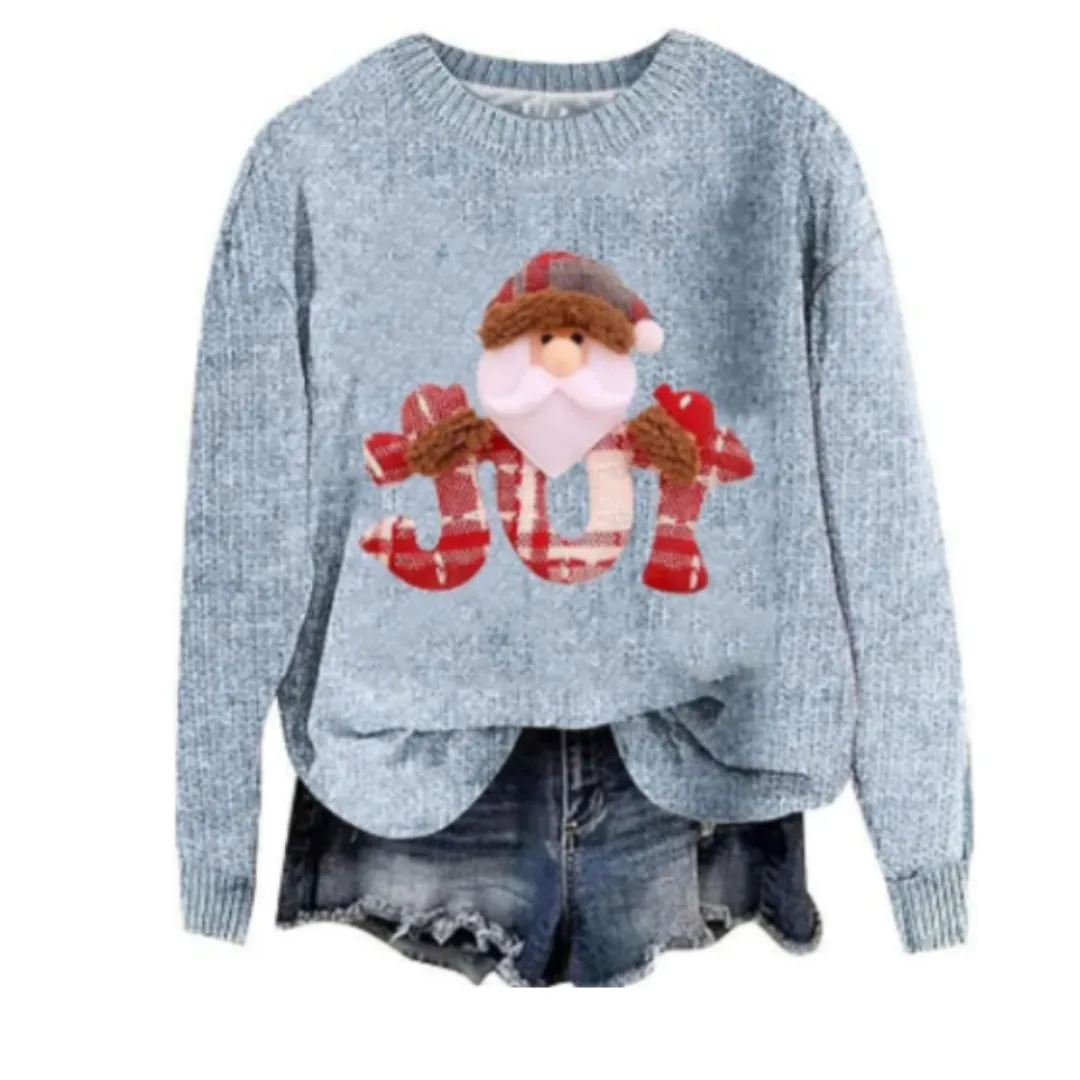 Women's Long Christmas Sweater | Knitted
