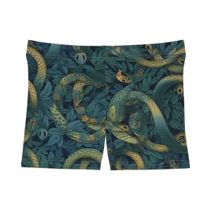 Workout Shorts - Francesca Trikonasana Snakes