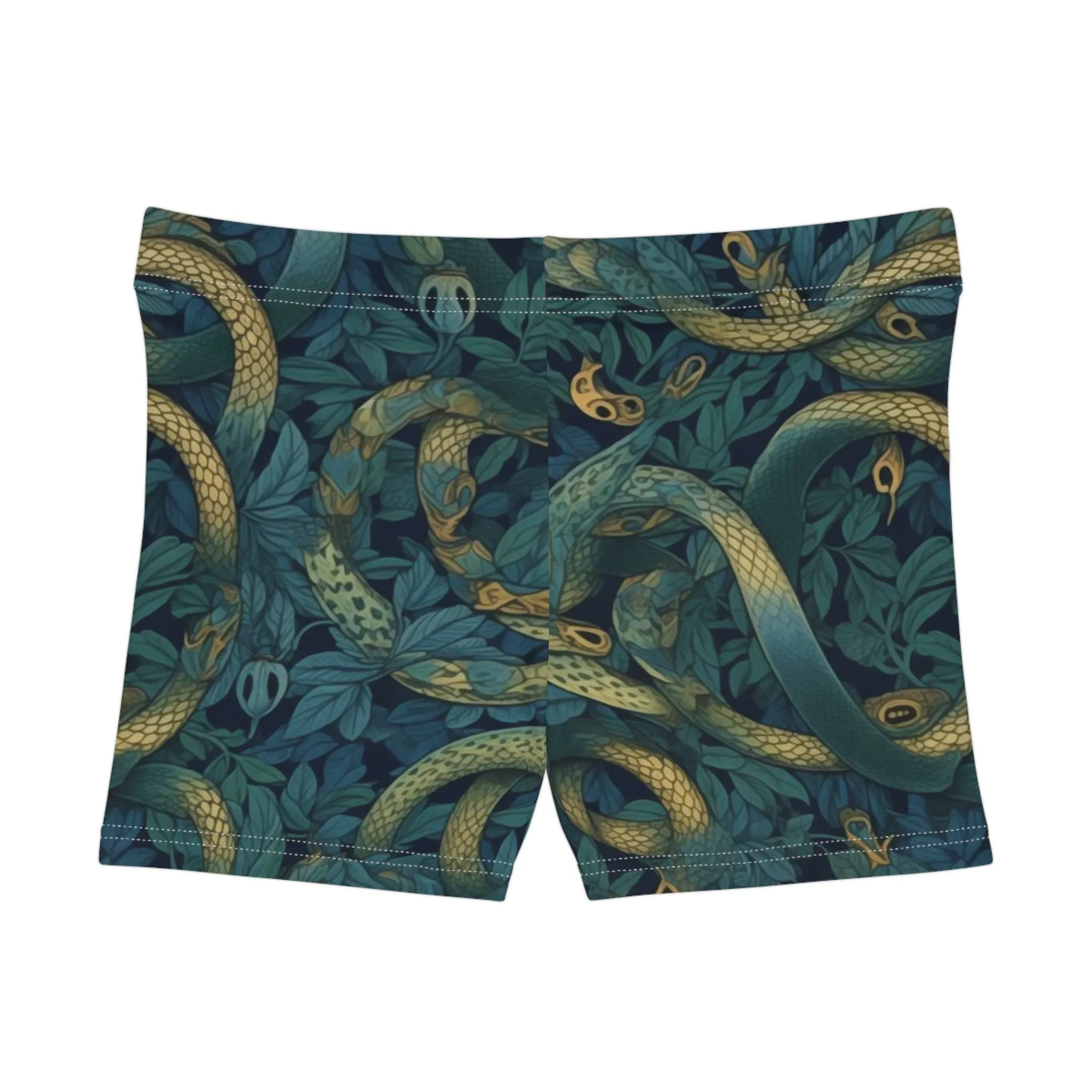 Workout Shorts - Francesca Trikonasana Snakes