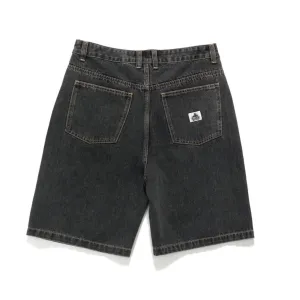 XLARGE  BULL DENIM 91 SHORT WASHED BLACK