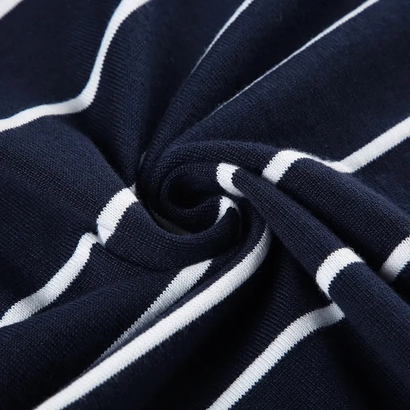 Y2K Casual Striped Sweater