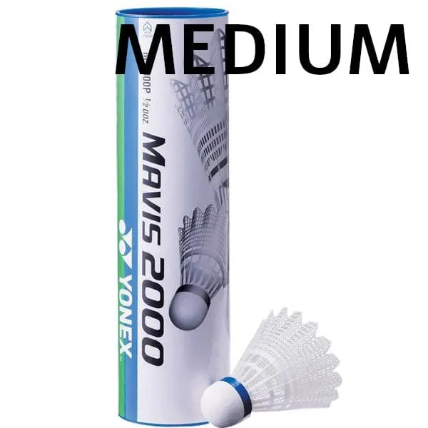 Yonex Mavis 2000 Badminton Nylon Shuttles / Shuttlecocks - Set of 6